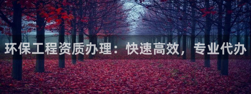 彩名堂为啥不准了乱变：环保工程资质办