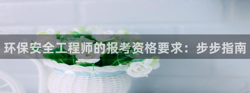 彩名堂计划app安卓免费下载：环保安全工程师的报考资格要求：步步指南