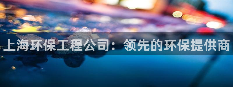 彩名堂怎么用不输：上海环保工程公司：