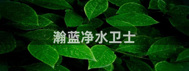 彩名堂免费计划官网50：瀚蓝净水卫士
