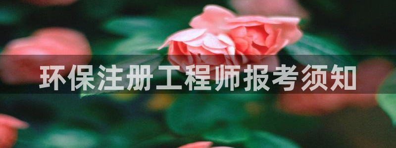 彩名堂App下载：环保注册工程师报考须知