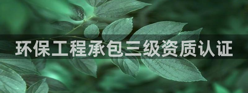彩名堂免费计划亮点：环保工程承包三级