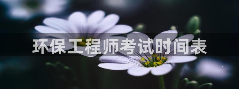彩名堂客户端官网：环保工程师考试时间